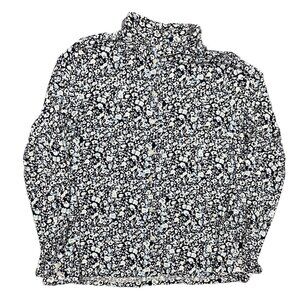Part Two Copenhagen SaronaPW SH Floral Print Button Up Blouse Top Medium